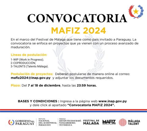 INAP lanza convocatoria en el marco del Festival de Málaga 2024