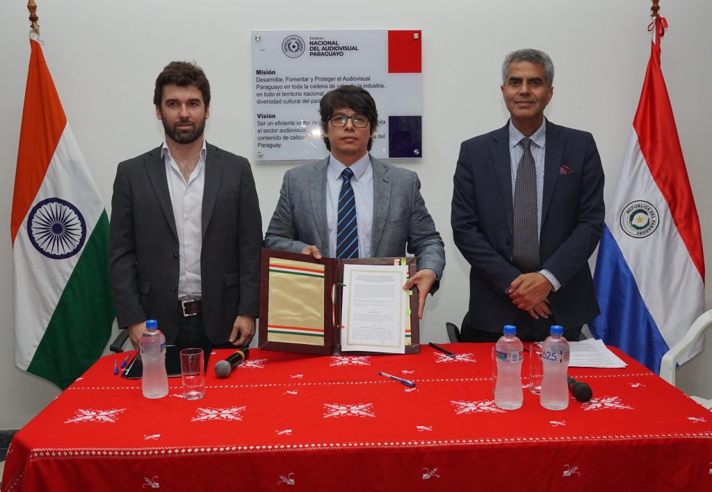 Paraguay y la India suscriben memorandum de entendimiento de cooperación y colaboración en el audiovisual 