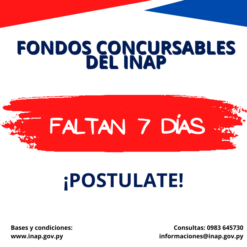 El 19 de julio se cierra plazo de postulación a los F. C. del INAP