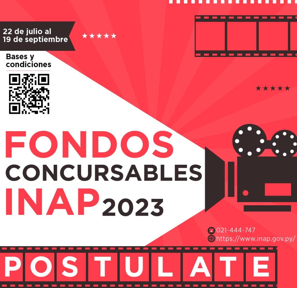 El Instituto Nacional del Audiovisual Paraguayo extendió el plazo de los Fondos Concursables hasta el viernes 22 de septiembre